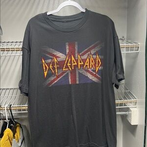 Black Graphic Band T‑Shirt - Union Jack Logo